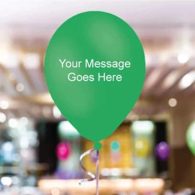 Image of Mint Green Personalised 11 Inch Latex 35 Balloons