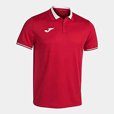 Image of Joma Men&#039;s Championship Vi Training Polo Shirt Red/White