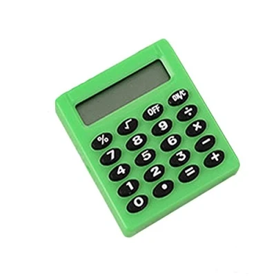 Image of funie Mini Portable Pocket 8 Digits Electronic Calculator Student School Supplies Green
