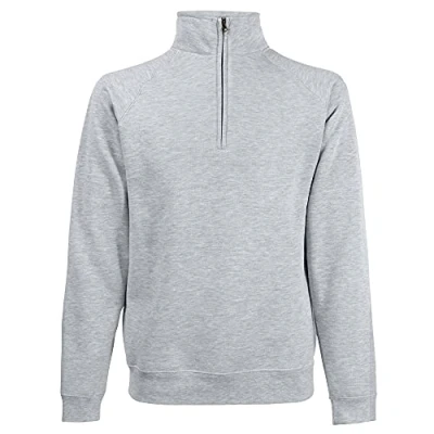 Image of Fruit of the Loom Men&#039;s Premium Sweater, Heather Grey, Small