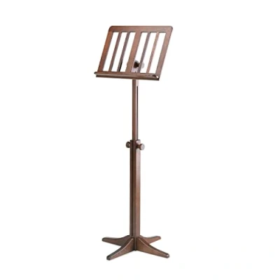 Image of K&amp;M 11611 Wooden Music Stand, Walnut