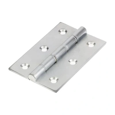 Image of 3x TIMCO Double Steel Washered Butt Hinge Solid Brass Satin Chrome 234684