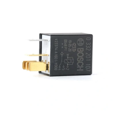 Image of Bosch 0332201107 Micro Relay 12V 30A, IP5K4, Operating Temperature from 40 Degree to 100 C, 5 Pin