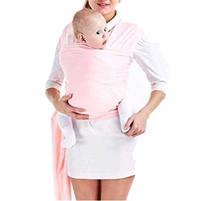 Image of VOARGE Baby Sling Carrier, Pink for Newborns and Toddlers up to 16 kg, Even Weight Distribution