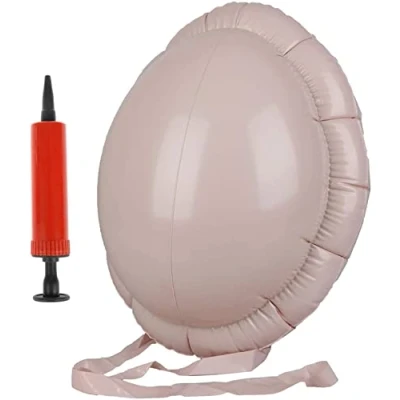 Image of Santa Inflatable Big Belly Pregnant Woman Fake Claus Beer with Mini Inflator Halloween Costume Accessories Christmas Fat Suit Padding