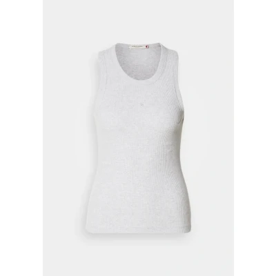 Image of Scotch &amp; Soda Women&#039;s Core Rib Racer Tank Tanktop, Grey Melange, XL