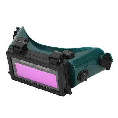 Image of Welding Goggles Auto Darkening, Welder Glasses Darkening Solar Eye Mask Protective (Dark Green)
