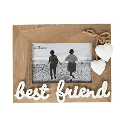 Image of Sass &amp; Belle Ashley Farmhouse Best Friend Standing Photo Frame