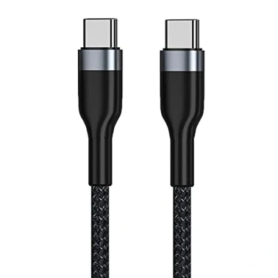 Image of Type C Charger,USB to USB Cable 1M, 5A PD Fast Charging Lead with E Mark Chip for Macbook Pro,iPad Pro 2021/mini6,MacBook Air,ChromeBook Pixel,Samsung Galaxy Note20/S21 Ultra/S20+/Note10(2PC)