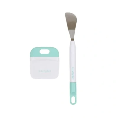 Image of Craftelier Wood Spatula and Scraper Set for Scrapbooking Crafts with Vinyl Paper