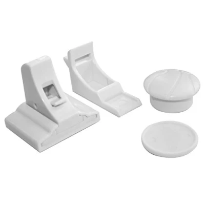 Image of Callowesse Magnetic Cupboard &amp; Drawer Locks Pack of 4 and 1 Key