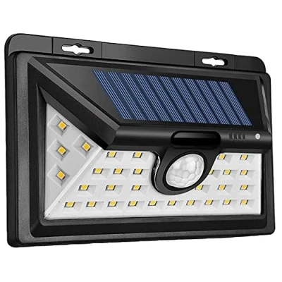 Image of PRO ELEC PEL01343 IP65 Outdoor Solar 34 LED Security Light with PIR Sensor
