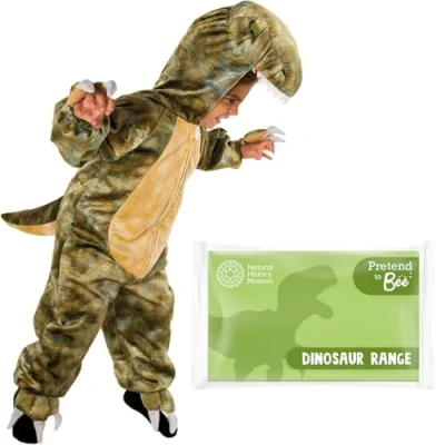 Image of PRETEND TO BEE T Rex Dinosaur Fancy Dress Costume for Kids, Official Natural History Museum, Onesie, 5 7 Years