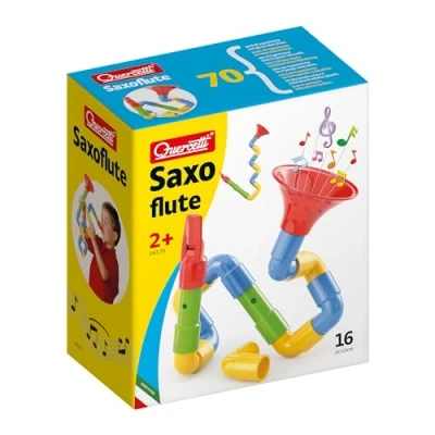 Image of Quercetti Q4170 4170 Saxoflute, Wind &amp; Brass Construction Set, Toy Musical Instrument for Kids