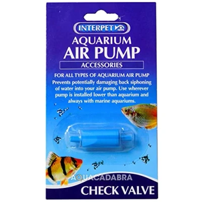 Image of Interpet Aquarium Fish Tank Air Pump Line Check Valve, Prevents Damaging Back Siphoning, For all Types of
