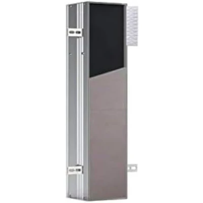 Image of Emco Asis Plus 975611006 Module 658 mm (Left Door Hinge Integrated Brush, Can be Tiled, Flush Mounted Model, Compartment for Toilet Paper) Aluminium Normal