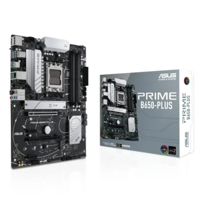 Image of ASUS Prime B650 Plus AMD AM5 ATX Motherboard (DDR5, PCIe 5.0 M.2 support, 2.5Gb Ethernet, DisplayPort, HDMI, SATA 6 Gbps, USB 3.2 Gen 2 Type C, front 1 BIOS FlashBack, Arua Sync)
