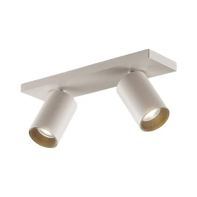Image of Ceiling Light &#039;Brinja&#039; dimmable (Modern) in White Made of Metal for e.g. Hallway (2 Sources, GU10) from Arcchio floodlight, Spotlight