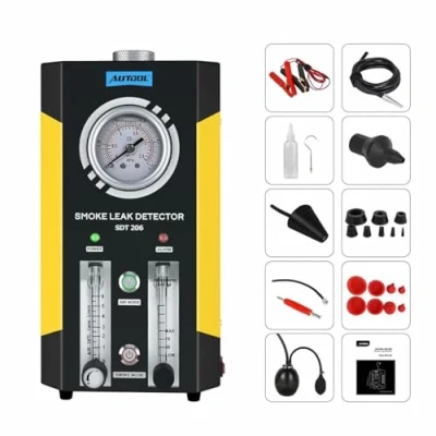 Image of AUTOOL SDT206 Automotive Smoke Machine EVAP Leakage Detector 12V Car Fuel Pipe System Testing Vacuum Leaks Diagnostic Tester for Vehicle Truck and More