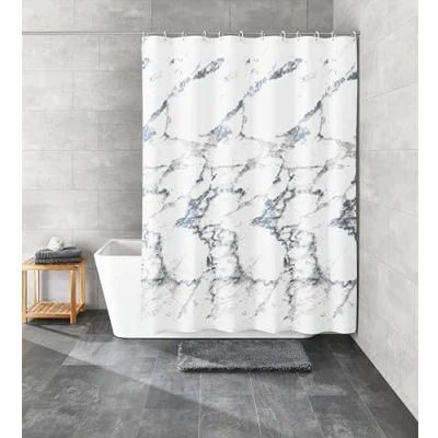 Image of Kleine Wolke Shower Curtain, Polyester, Grey, 240 x 180 cm