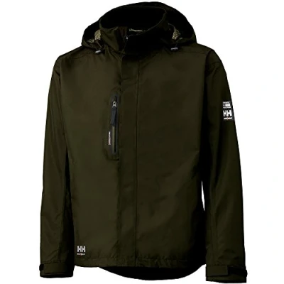 Image of Helly Hansen Workwear Mens Manchester Shell Jacket,Olive,XXL