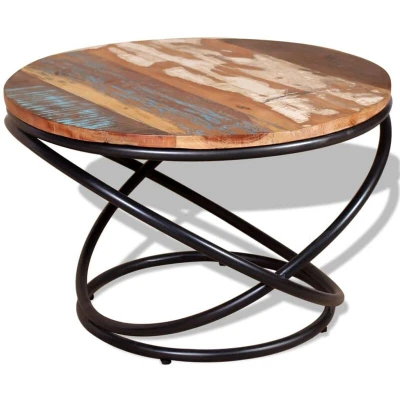 Image of vidaXL Coffee Table Solid Reclaimed Wood 60x60x40 cm