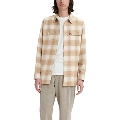 Image of Levi&#039;s Men&#039;s Jackson Worker Shirt Tyrone Iced Coffee (Neutral) S
