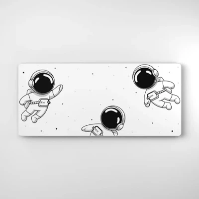 Image of keycadets Gravity Gaming Mouse Pad, Large Desk Pad for Keyboard and Mouse, Non Slip Mousepad Mat with Foam Core, Anti Fray Lock Stitching &amp; Low Friction Cloth Surface (35.4 x 15.8)