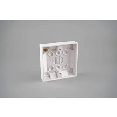 Image of WK Electrical Single Gang Pattress Box (Inside 16mm, Outside 19mm) with Earth