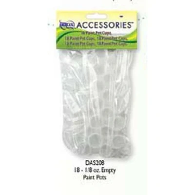 Image of Empty Fillable Paint pots (18 x 1/8 Oz.)