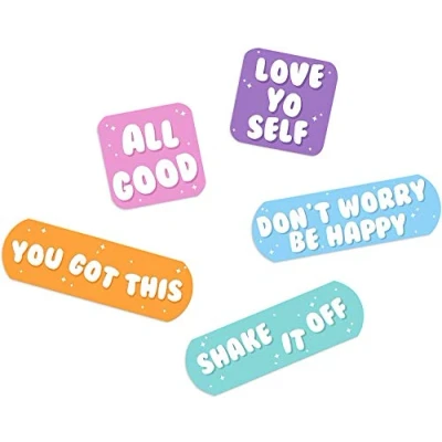Image of Gift Republic You Got This Bandages Multi Coloured Plasters 25 Fun Band Aids for Adults &amp; Kids