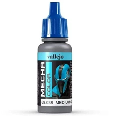 Image of Vallejo 17 ml &quot;AV Mecha Color&quot; Acrylic Airbrush Colour Medium Grey