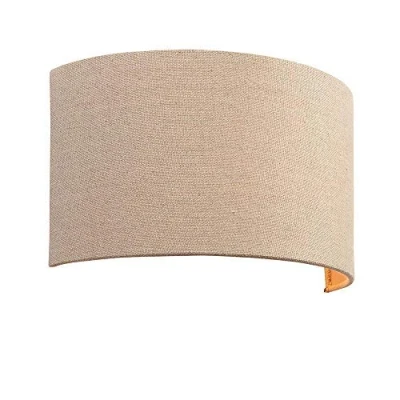 Image of Obi 1 Light Up &amp; Down Wall Natural Linen Fabric, Cotton, E27