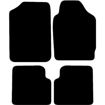 Image of Carsio Carpet Car Mats For Peugeot 306 1991 2001 Tailored Fit Floor Mat Set Complete Accessory Black Custom Fitted All Weather, Anti Slip Backing &amp; Trim