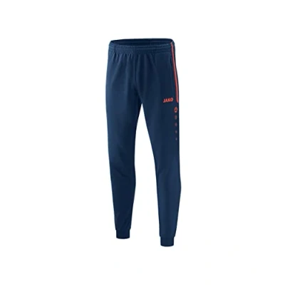 Image of JAKO Kid&#039;s Competition 2.0 polyester pants Children&#039;s, Navy/Flame, 140
