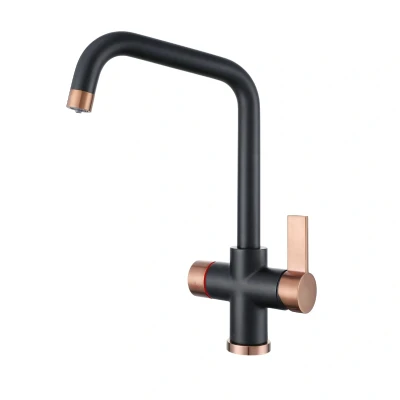 Image of Westco Clever Alpina Instant 4 in 1 Digital Boiling Water Tap Black/Copper (922223UK)