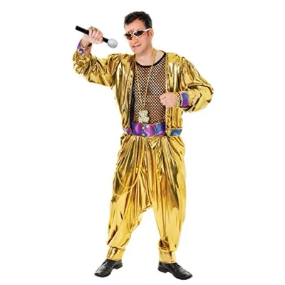 Image of Bristol Novelty AC851 80&#039;s Video Super Star Costume, Black, 44 Inch