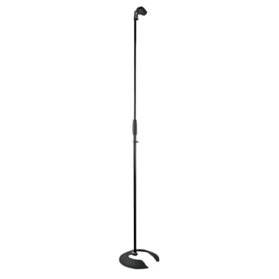 Image of Thor MS002 Round Base Microphone Stackable Stand Black Retro Mic