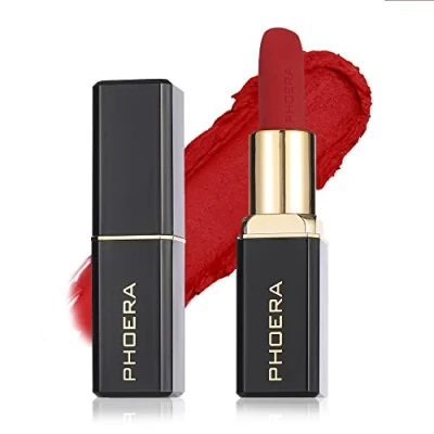 Image of Phoera Non Transfer Lipstick Waterproof, smudge proof And mask feeling weightless Full Pigmented Formula Long Lasting That Are Mask, Sweat, Pizza Proof. (03 Vanessa)