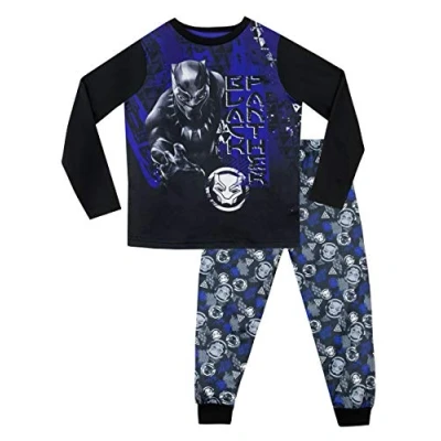Image of Marvel Black Panther Boys Pyjamas Multicoloured 10 11 Years