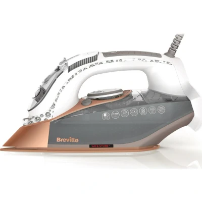 Image of Breville Diamond Xpress VIN401 Steam Iron White and Rose Gold