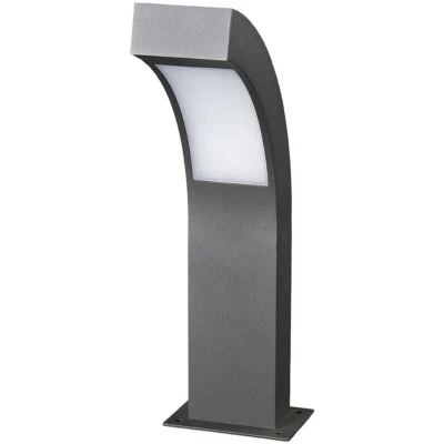 Image of LED Outdoor Lights &#039;Lennik&#039; (Modern) in Black Made of Aluminium (1 Light Source,) from Lucande Pillar Lights, Garden Light, Path Bollard lamp,