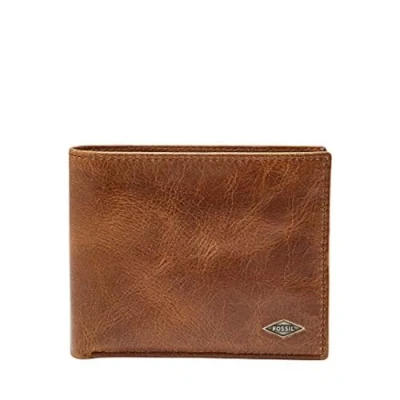 Image of Fossil Men&#039;s International Combination Wallet, Ryan Dark Brown, One Size