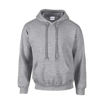Image of Gildan gd057 Heavy Blend Men&#039;s Hooded Sweatshirt Grey XXXXX Large