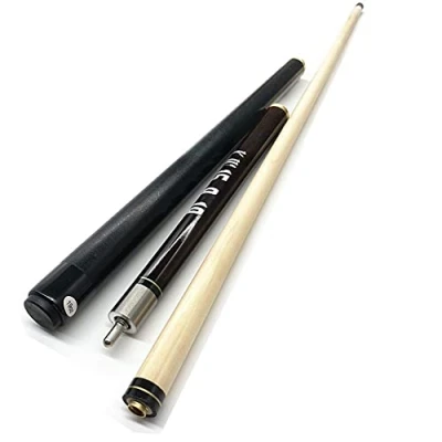 Image of YRU Break/Jump Pool Cue, 57&quot; Purple Ebony 1/2 Jointed American Billiard Handmade Ash 3 Piece