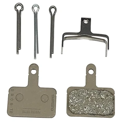 Image of SHIMANO Spares B03S disc brake pads and spring, steel backed, resin, One Size,Black