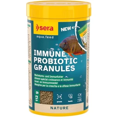Image of sera ImmunPro Nature 250 ml (112 g) Probiotic Growth Food for Ornamental Fish from 4 cm