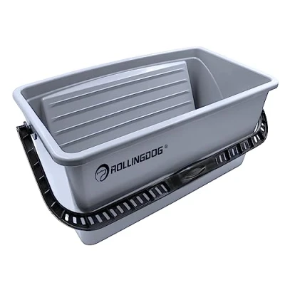 Image of ROLLINGDOG 18 inch Paint Roller Bucket Extra Large Plastic Scuttle Tray use with