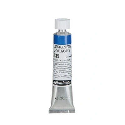 Image of Schmincke HKS 14ml Tube Designers &#039;Gouache Artist Paint 20 ml Assorted Colours Kobaltblauton dunkel