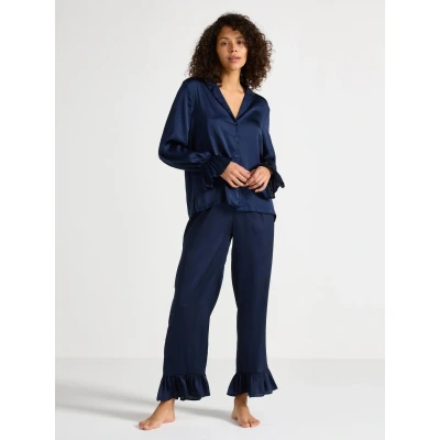 Image of Lindex Pyjama bottoms, Women&#039;s, Size: 10/12, Navy